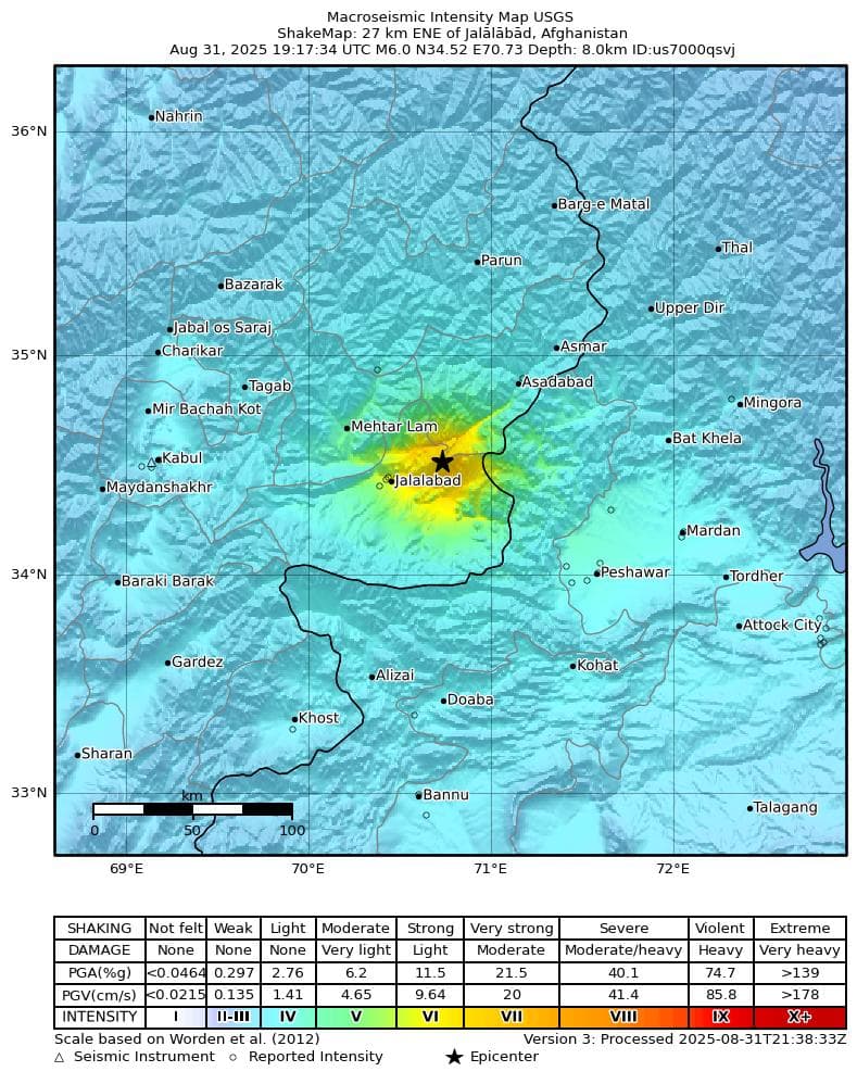 Afghanistan Earthquake Kills More Than 600, Thousands Injured